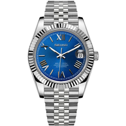 Datejust Mod - Roman Navy Blue