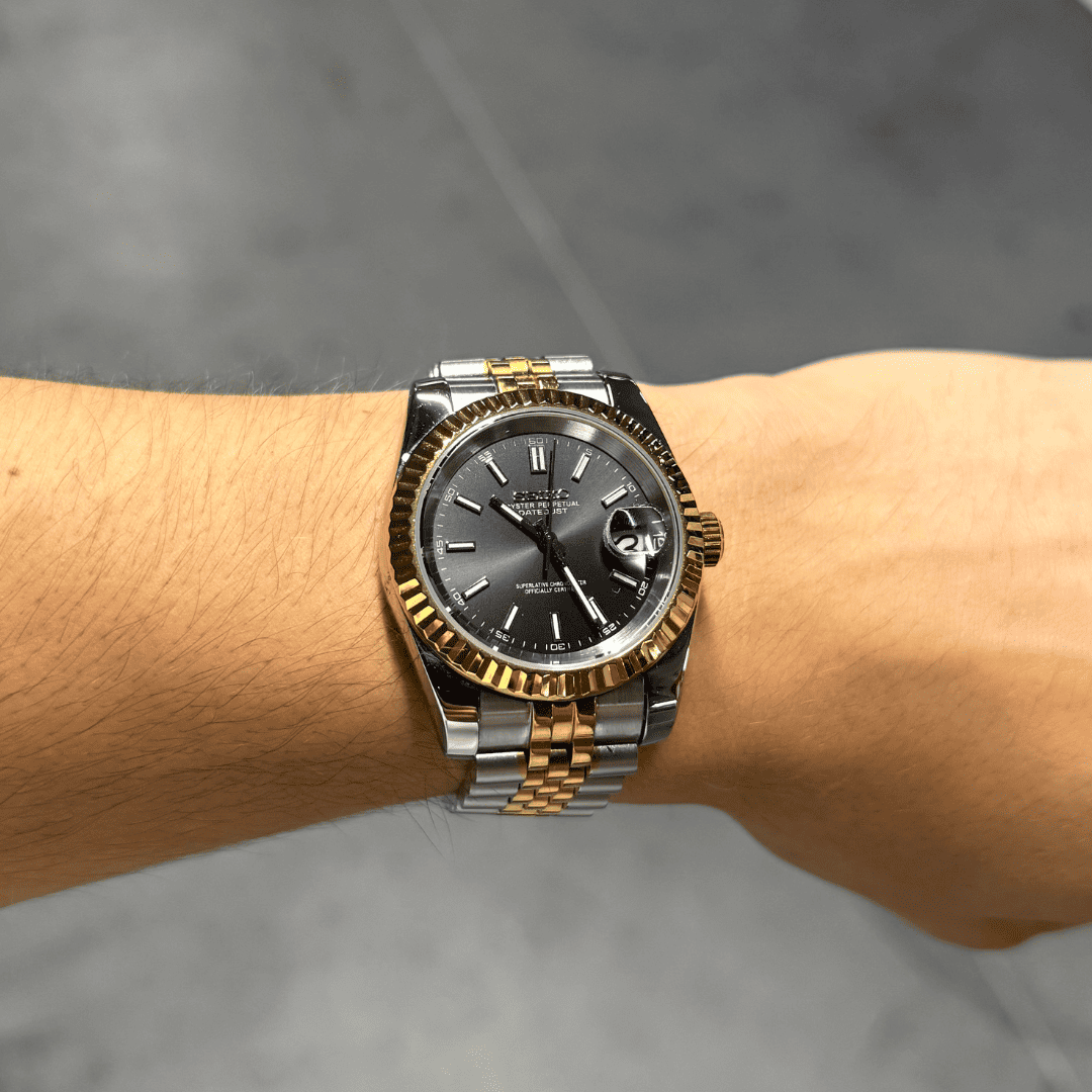 Datejust Mod - Two-Tone Black