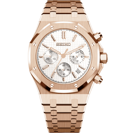 Royal Oak Chrono Mod - Rose Gold White