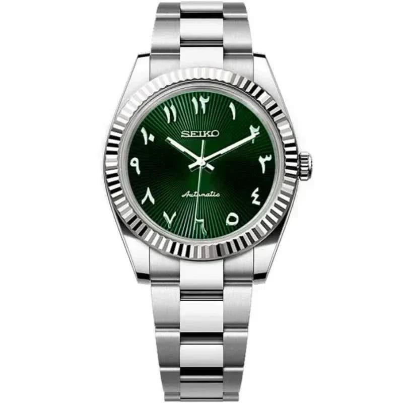 Datejust Mod - Textured Arabic Green