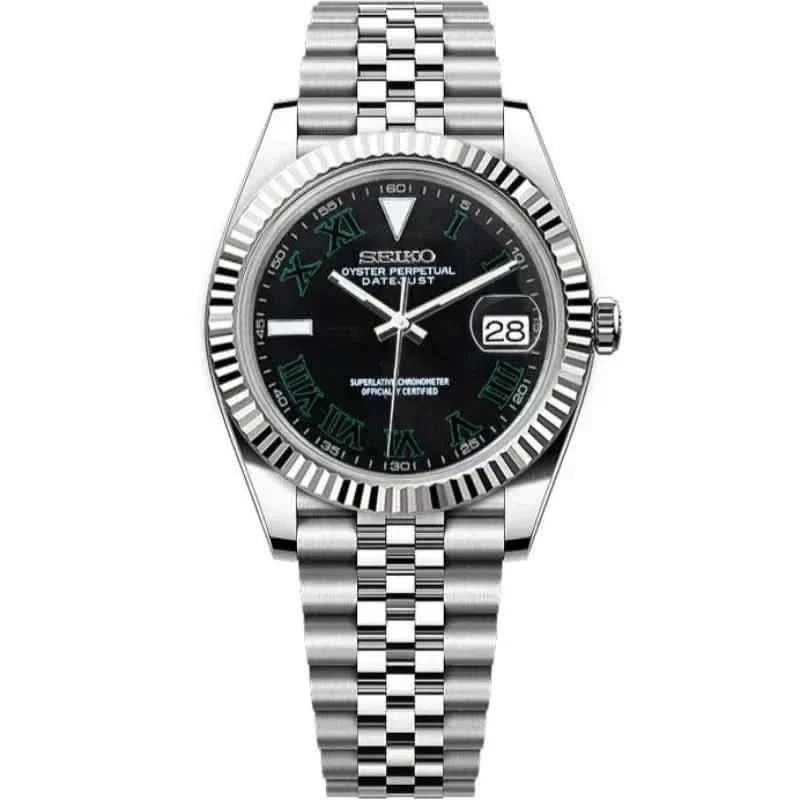 Datejust Mod - Black Wimbledon