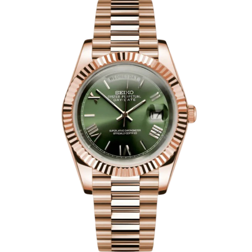 Day-Date Rose Gold Mod - Olive