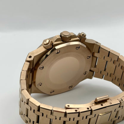 Royal Oak Chrono Mod - Rose Gold White