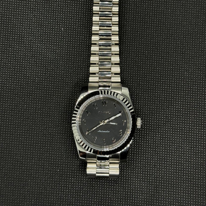 Datejust Mod- Textured Arabic Black